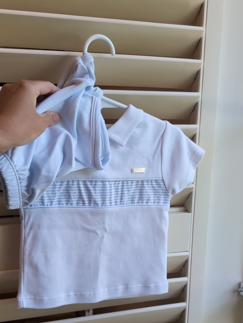 Blues Baby | Seville Boys Blue Short Set - Picture 3 of 4